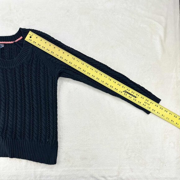Old Navy Women’s Plus‎ Black Cable Knit Sweater - Picture 9 of 11